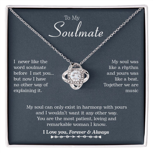 My Soulmate | Proud to be yours - Love Knot Necklace